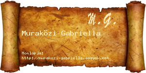 Muraközi Gabriella névjegykártya