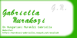 gabriella murakozi business card