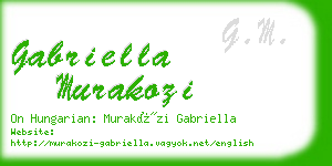 gabriella murakozi business card